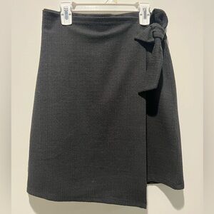 LOFT Outlet Wrap Side Tie Black Skirt NWT size small